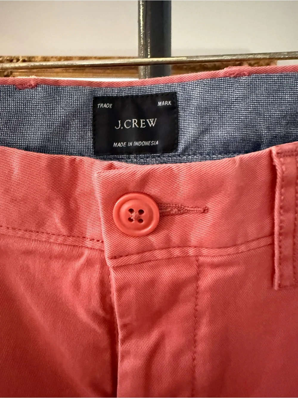 NWT Men's J. Crew Salmon Chinos